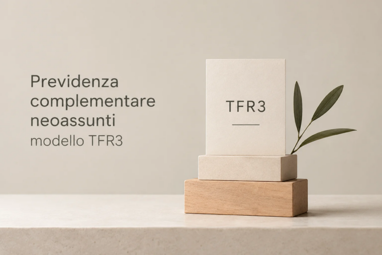 Scopri di più sull'articolo PREVIDENZA COMPLEMENTARE NEOASSUNTI MODELLO TFR3