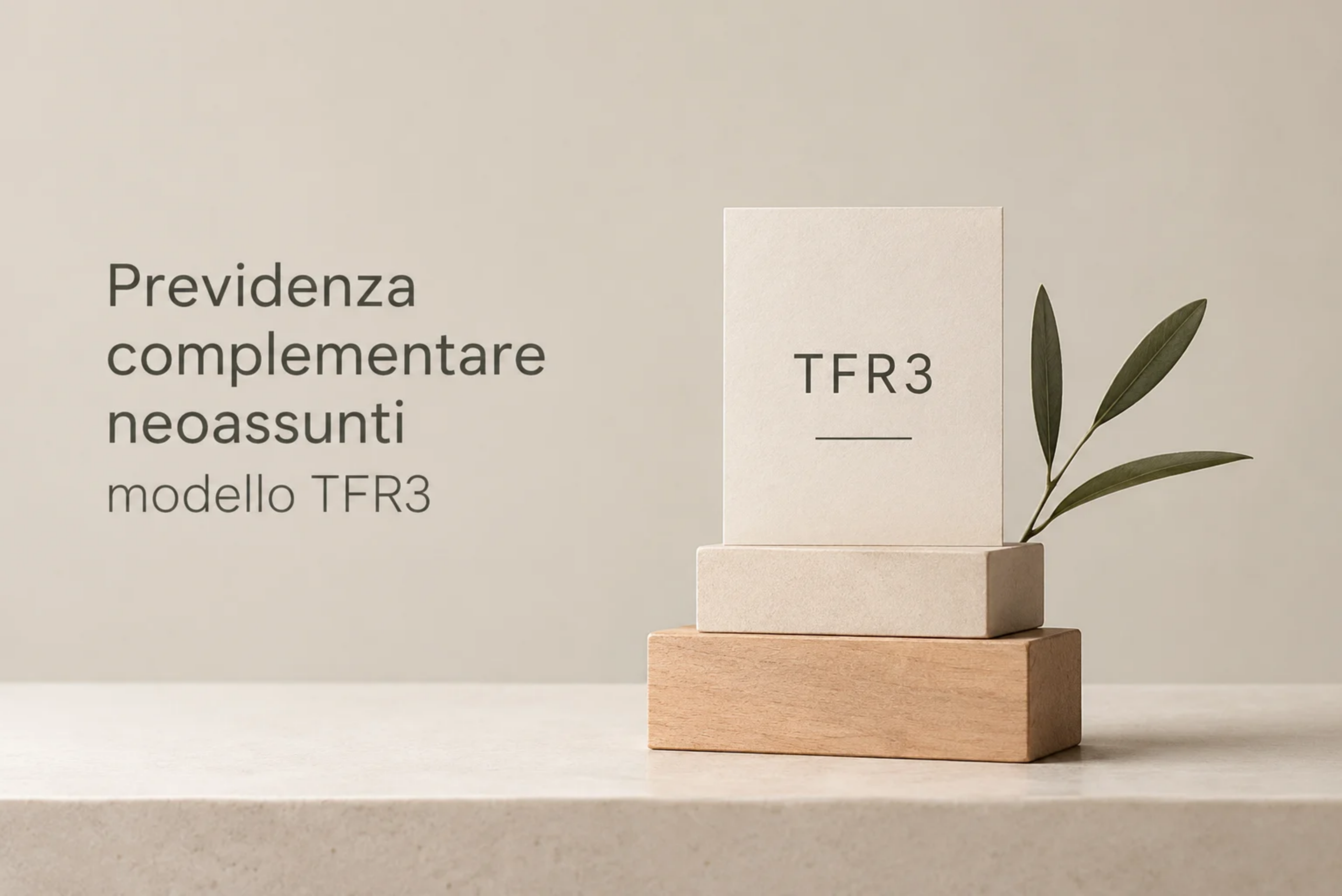 Al momento stai visualizzando PREVIDENZA COMPLEMENTARE NEOASSUNTI MODELLO TFR3